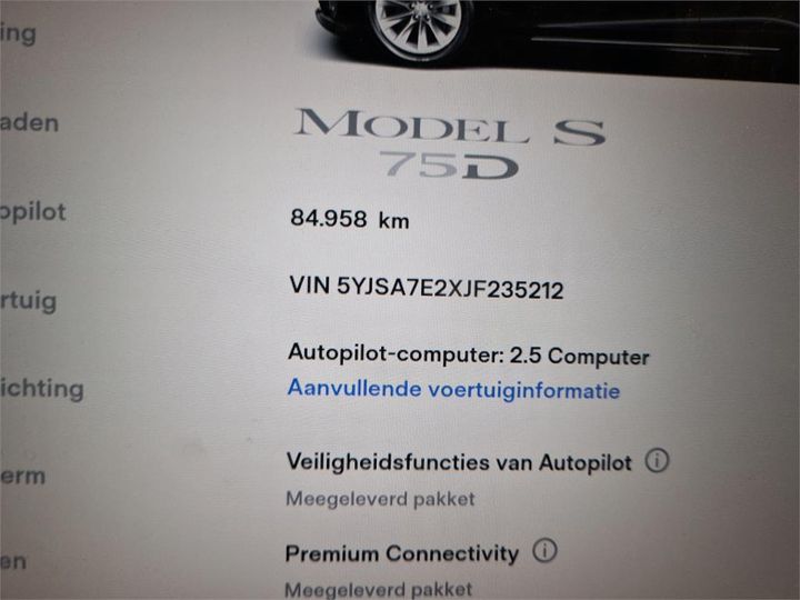 Photo 10 VIN: 5YJSA7E2XJF235212 - TESLA S 