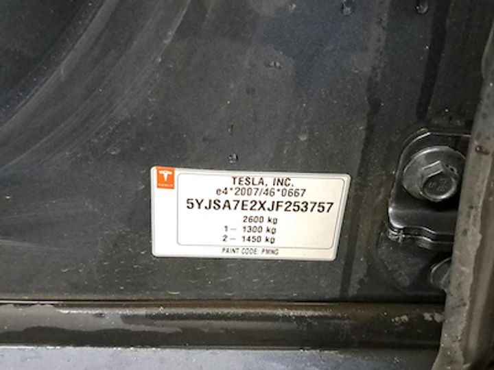 Photo 10 VIN: 5YJSA7E2XJF253757 - TESLA MODEL S - 2016 