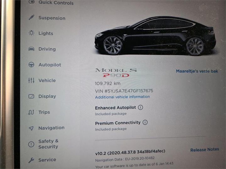 Photo 10 VIN: 5YJSA7E47GF157675 - TESLA S 