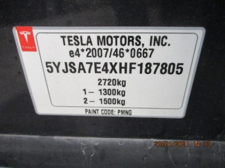 Photo 11 VIN: 5YJSA7E4XHF187805 - TESLA MODEL S 