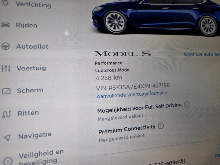 Photo 10 VIN: 5YJSA7E4XMF423198 - TESLA S 