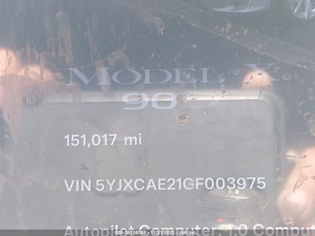 Photo 6 VIN: 5YJXCAE21GF003975 - TESLA MODEL X 