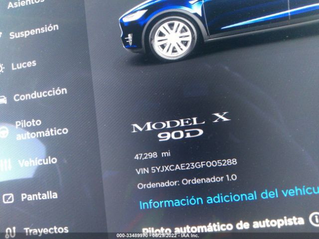 Photo 6 VIN: 5YJXCAE23GF005288 - TESLA MODEL X 