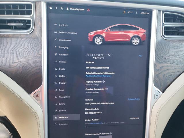 Photo 8 VIN: 5YJXCAE23GF018784 - TESLA MODEL X 