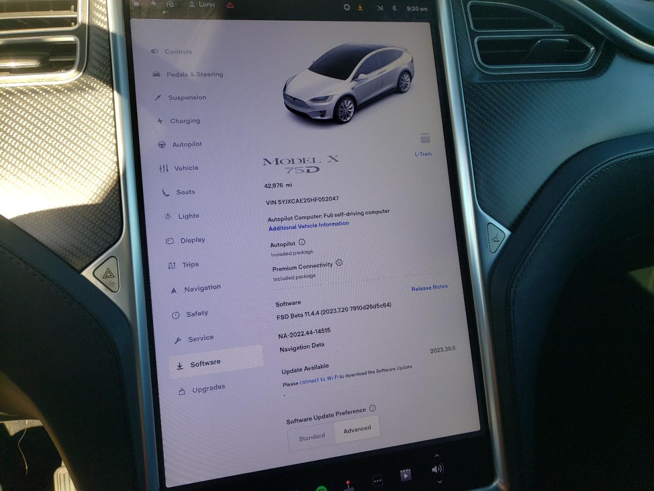 Photo 9 VIN: 5YJXCAE25HF052047 - TESLA MODEL X 