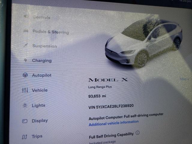 Photo 8 VIN: 5YJXCAE28LF238920 - TESLA MODEL X 