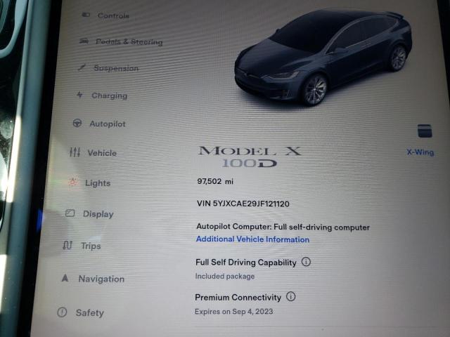 Photo 8 VIN: 5YJXCAE29JF121120 - TESLA MODEL X 