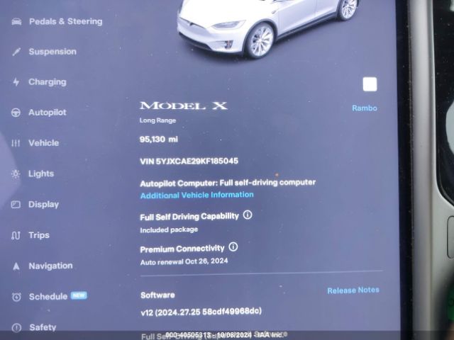Photo 6 VIN: 5YJXCAE29KF185045 - TESLA MODEL X 