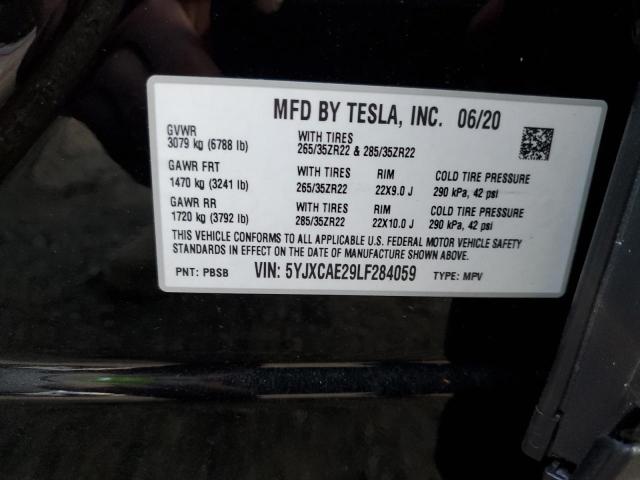 Photo 13 VIN: 5YJXCAE29LF284059 - TESLA MODEL X 