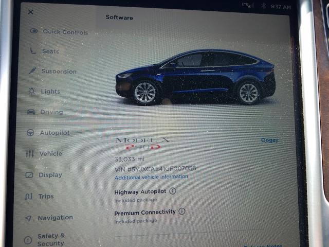 Photo 7 VIN: 5YJXCAE41GF007056 - TESLA MODEL X 