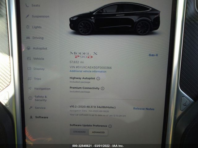 Photo 6 VIN: 5YJXCAE43GF000366 - TESLA MODEL X 