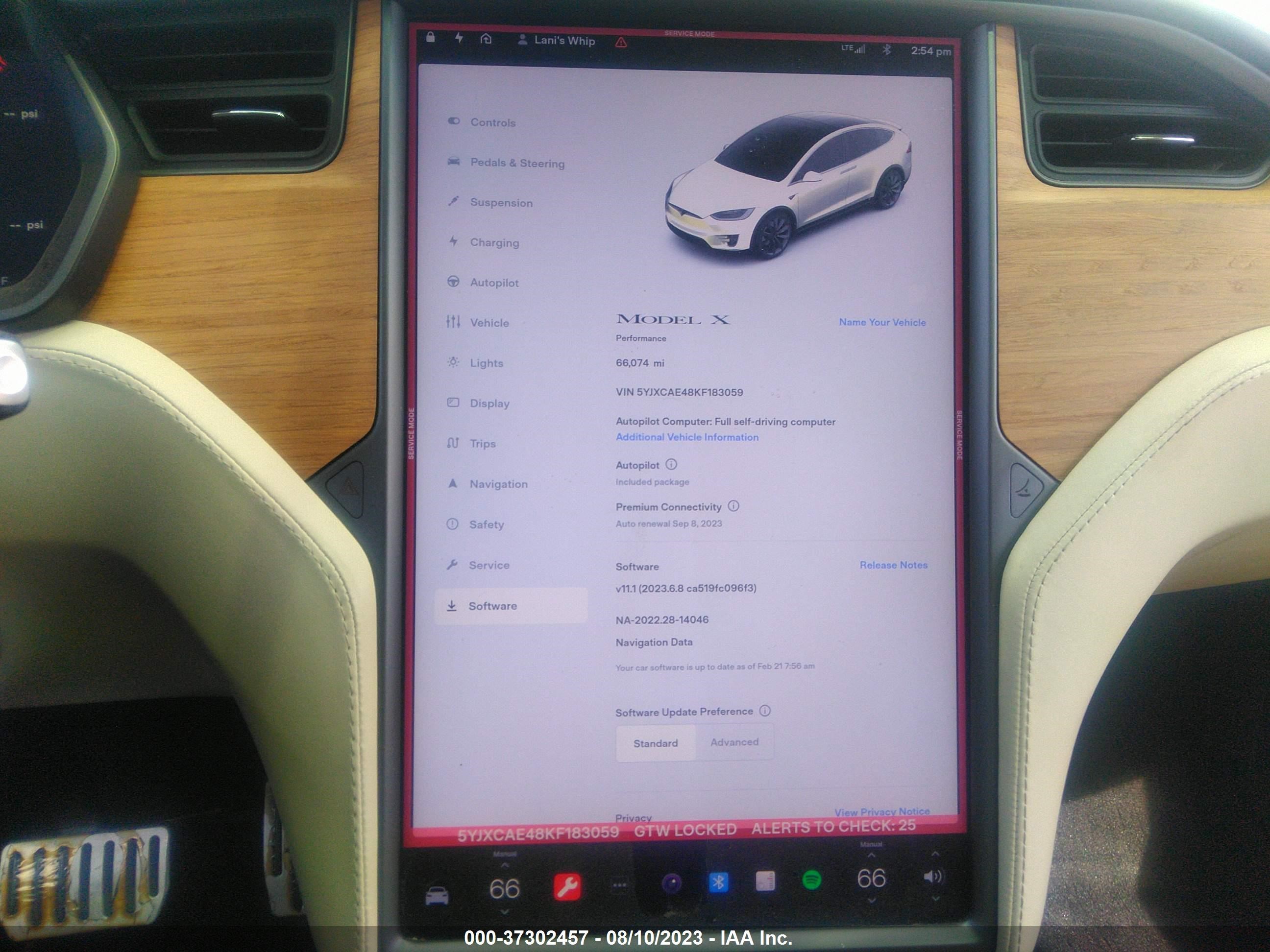 Photo 17 VIN: 5YJXCAE48KF183059 - TESLA MODEL X 