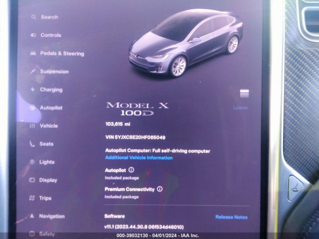 Photo 6 VIN: 5YJXCBE20HF065049 - TESLA MODEL X 