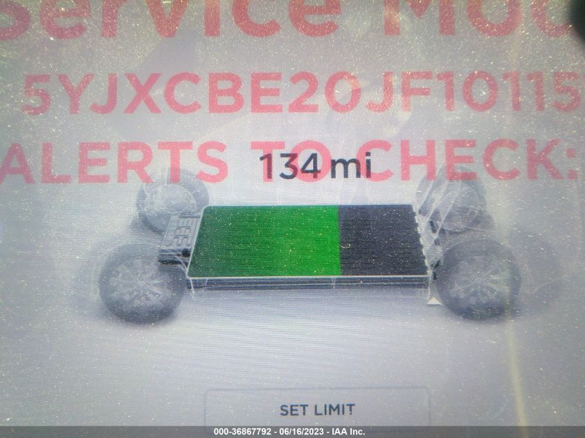 Photo 15 VIN: 5YJXCBE20JF101151 - TESLA MODEL X 