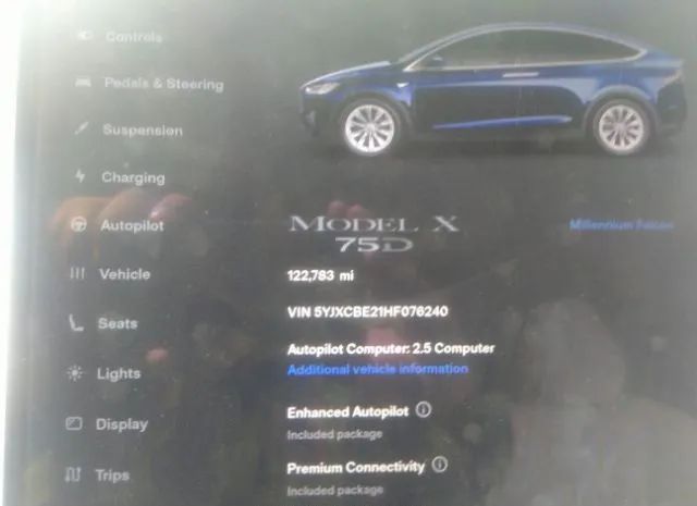 Photo 6 VIN: 5YJXCBE21HF076240 - TESLA MODEL X 