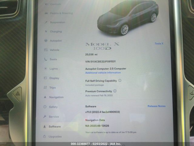 Photo 6 VIN: 5YJXCBE22JF091531 - TESLA MODEL X 