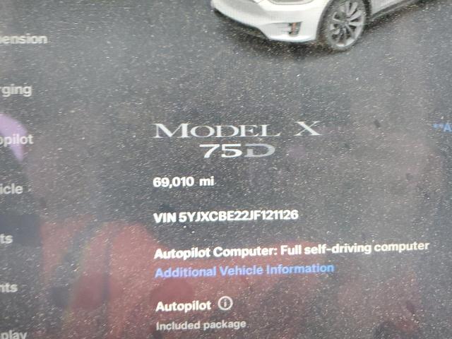 Photo 8 VIN: 5YJXCBE22JF121126 - TESLA MODEL X 