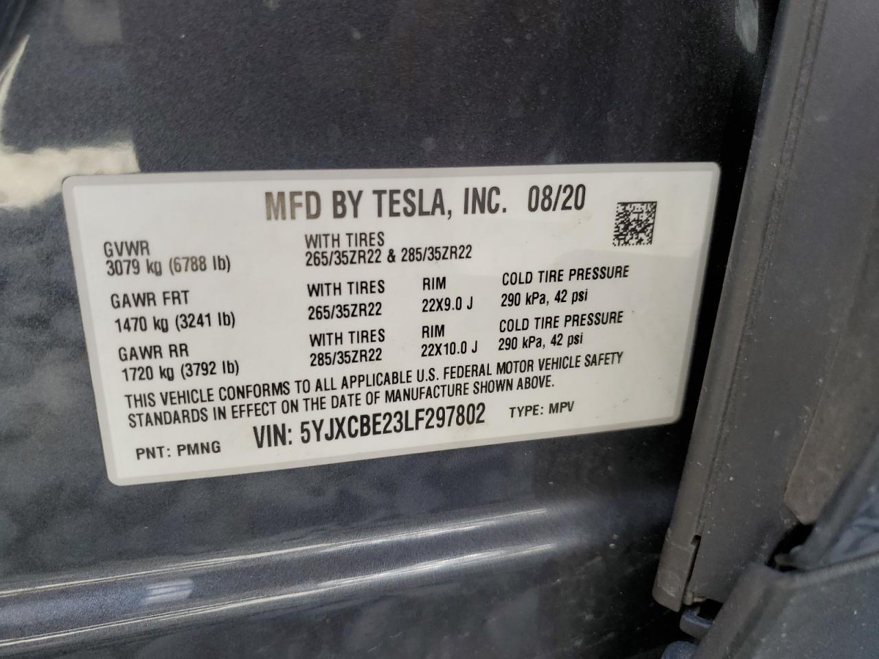 Photo 12 VIN: 5YJXCBE23LF297802 - TESLA MODEL X 