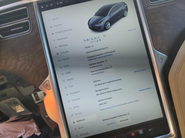 Photo 8 VIN: 5YJXCBE24GF015074 - TESLA MODEL X 