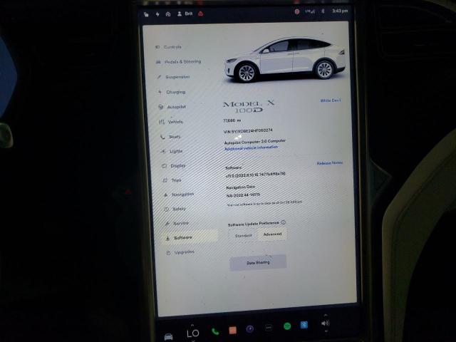 Photo 8 VIN: 5YJXCBE24HF060274 - TESLA MODEL X 