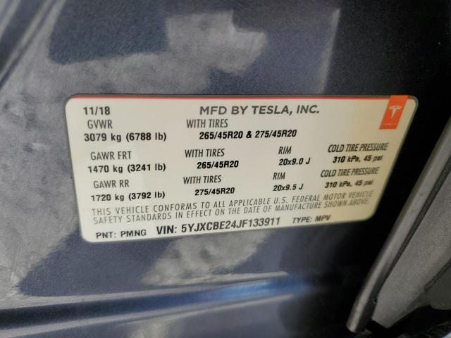 Photo 13 VIN: 5YJXCBE24JF133911 - TESLA MODEL X 