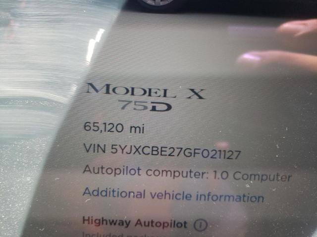 Photo 7 VIN: 5YJXCBE27GF021127 - TESLA MODEL X 