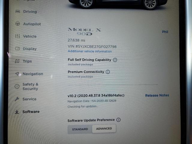 Photo 8 VIN: 5YJXCBE27GF027798 - TESLA MODEL X 