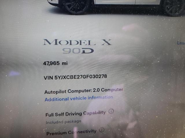 Photo 7 VIN: 5YJXCBE27GF030278 - TESLA MODEL X 