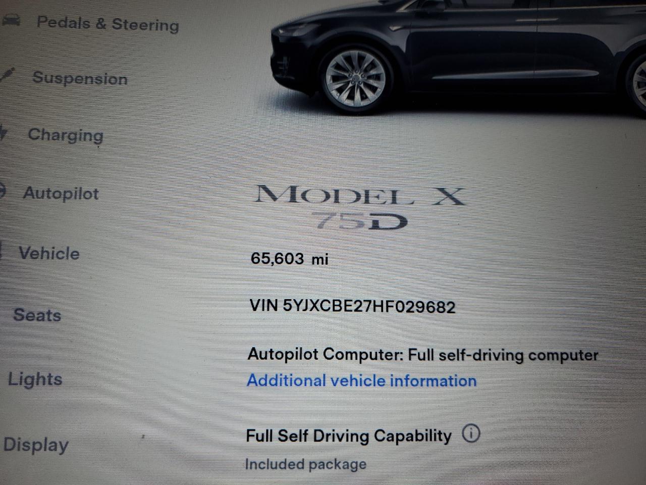 Photo 8 VIN: 5YJXCBE27HF029682 - TESLA MODEL X 