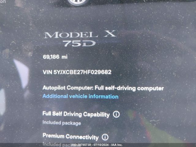 Photo 6 VIN: 5YJXCBE27HF029682 - TESLA MODEL X 