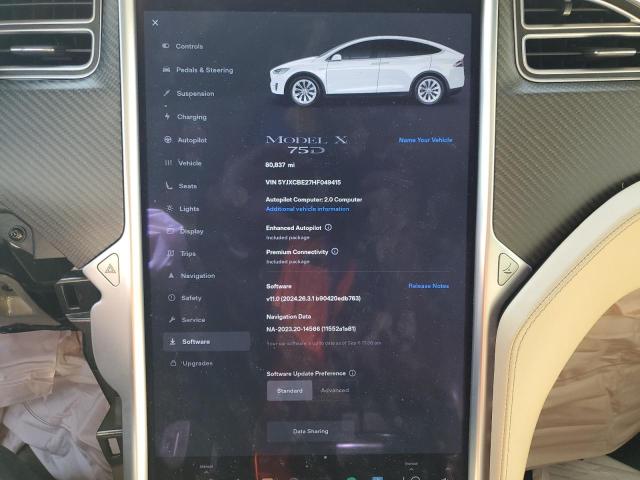 Photo 8 VIN: 5YJXCBE27HF049415 - TESLA MODEL X 