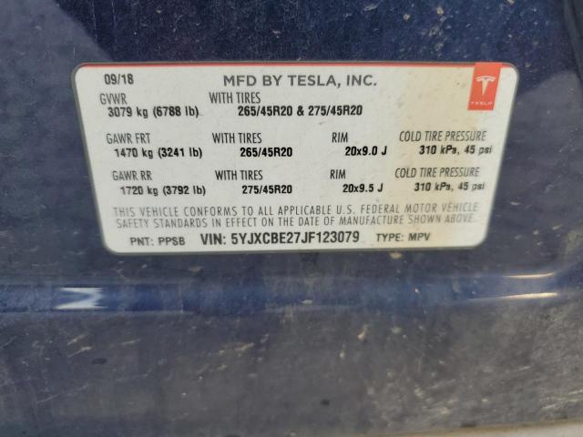 Photo 12 VIN: 5YJXCBE27JF123079 - TESLA MODEL X 