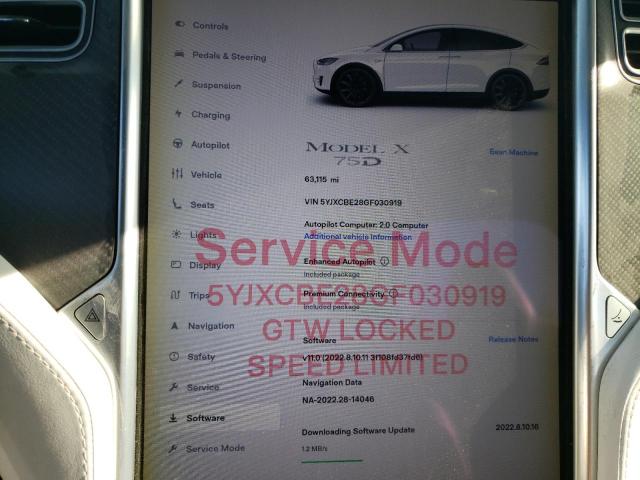 Photo 12 VIN: 5YJXCBE28GF030919 - TESLA MODEL X 