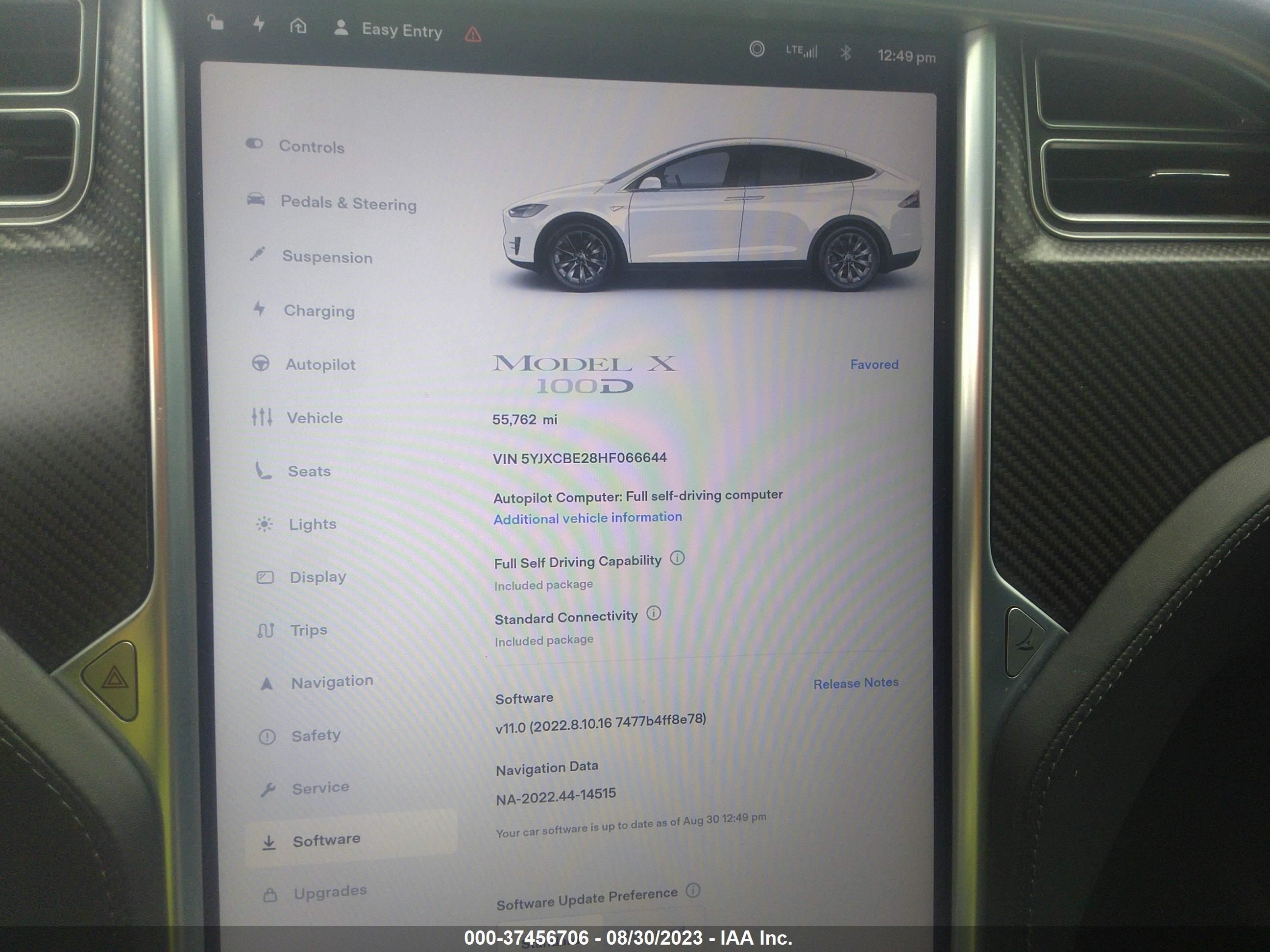 Photo 6 VIN: 5YJXCBE28HF066644 - TESLA MODEL X 