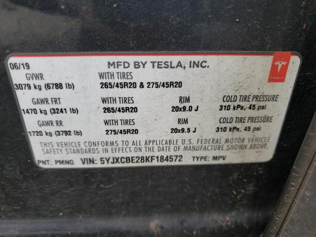 Photo 11 VIN: 5YJXCBE28KF184572 - TESLA MODEL X 