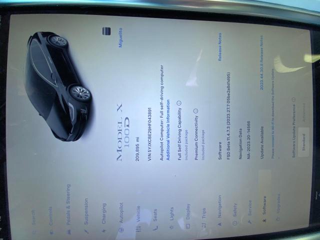 Photo 7 VIN: 5YJXCBE29HF043891 - TESLA MODEL X 