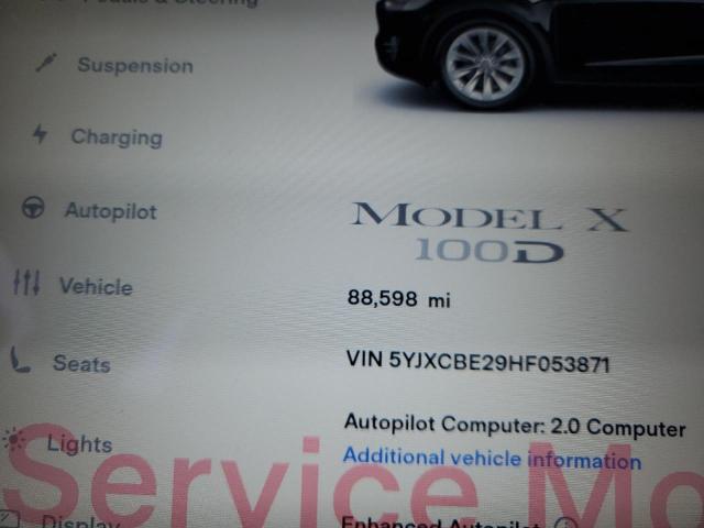 Photo 8 VIN: 5YJXCBE29HF053871 - TESLA MODEL X 