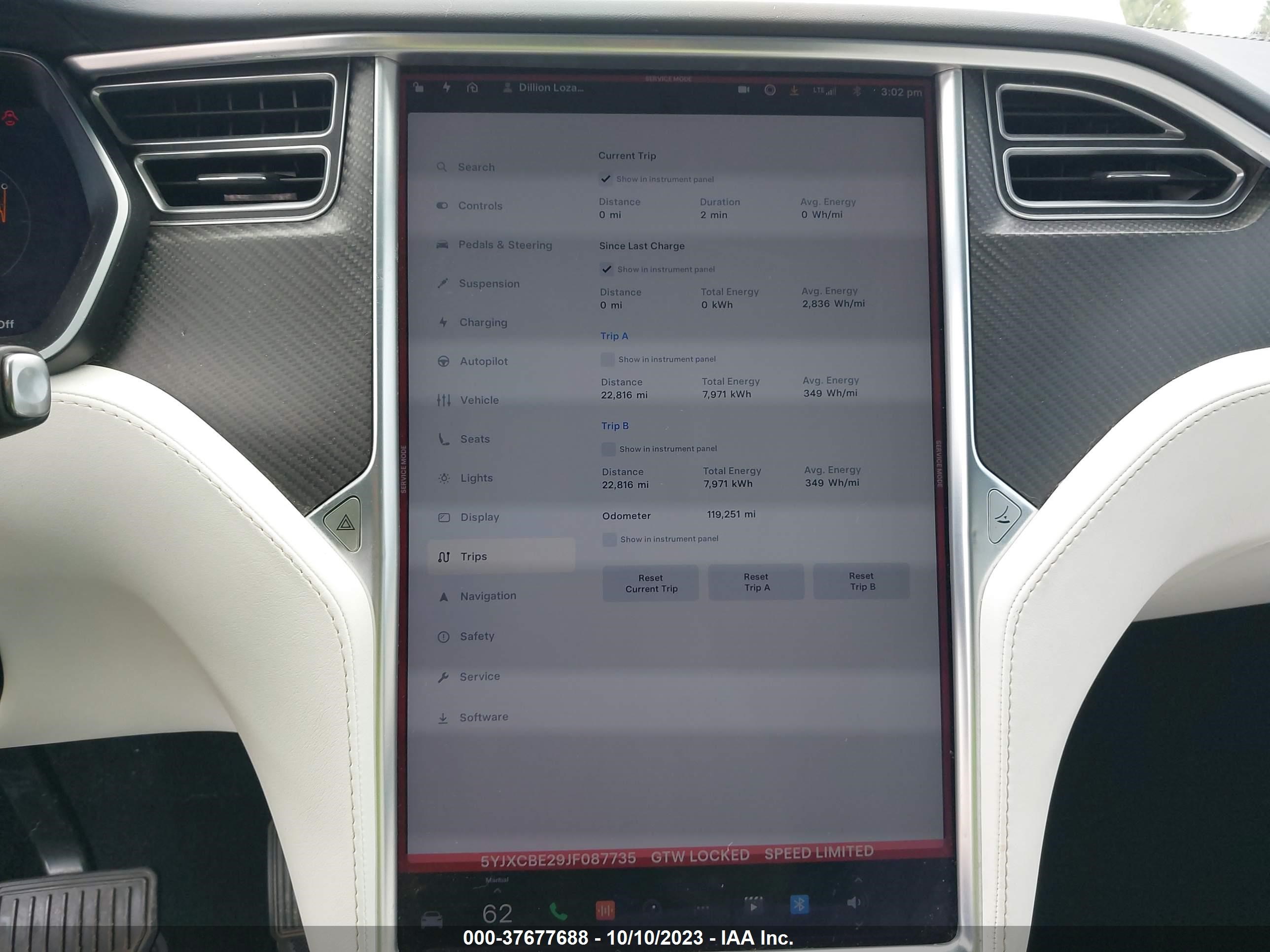 Photo 15 VIN: 5YJXCBE29JF087735 - TESLA MODEL X 