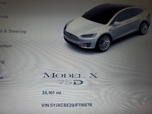 Photo 8 VIN: 5YJXCBE29JF116876 - TESLA MODEL X 