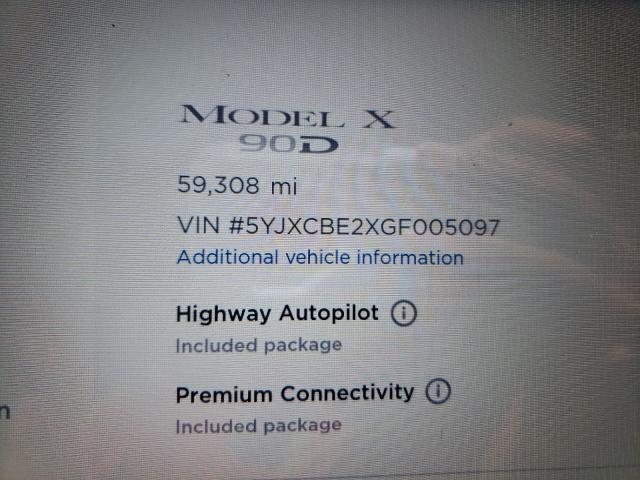 Photo 7 VIN: 5YJXCBE2XGF005097 - TESLA MODEL X 