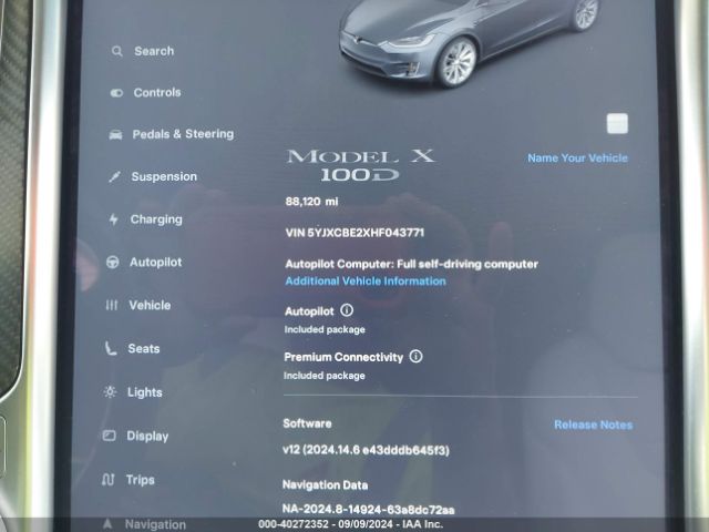 Photo 6 VIN: 5YJXCBE2XHF043771 - TESLA MODEL X 