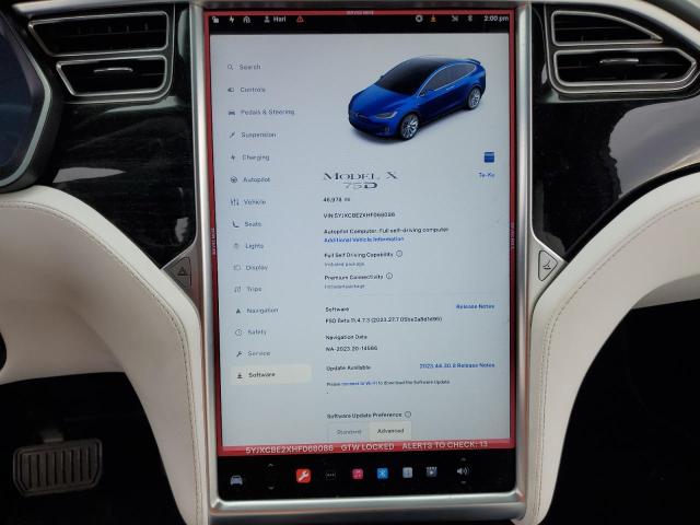 Photo 8 VIN: 5YJXCBE2XHF068086 - TESLA MODEL X 