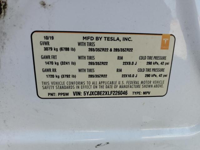 Photo 11 VIN: 5YJXCBE2XLF226046 - TESLA MODEL X 