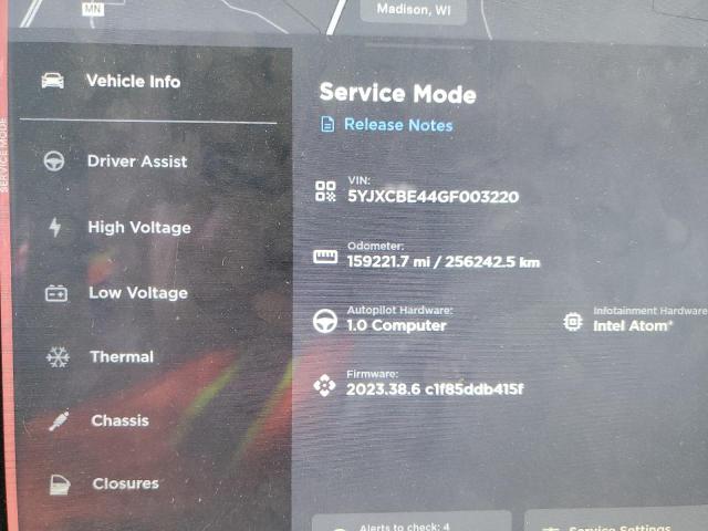 Photo 8 VIN: 5YJXCBE44GF003220 - TESLA MODEL X 