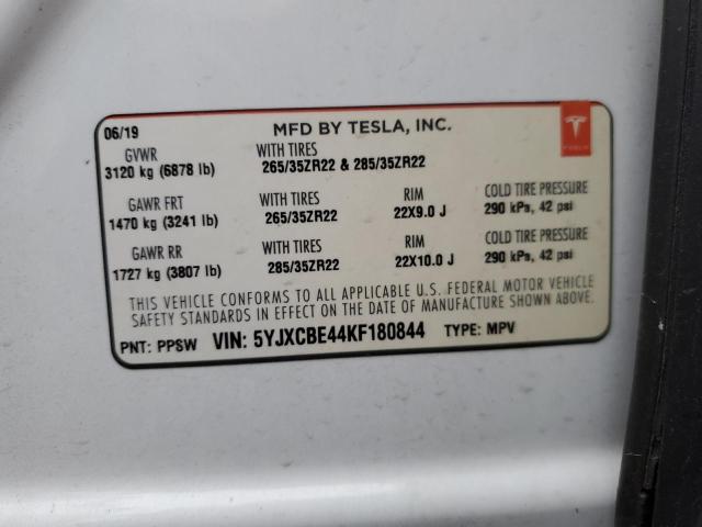 Photo 12 VIN: 5YJXCBE44KF180844 - TESLA MODEL X 