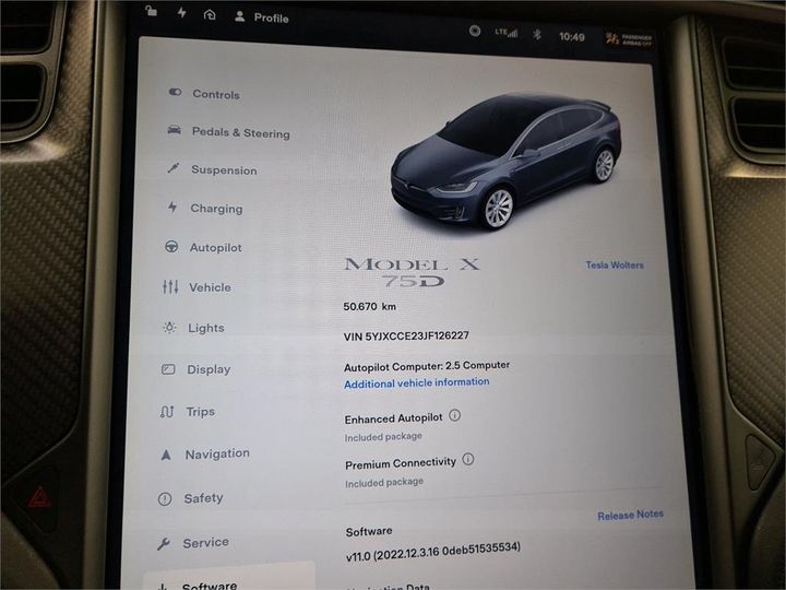 Photo 21 VIN: 5YJXCCE23JF126227 - TESLA X 