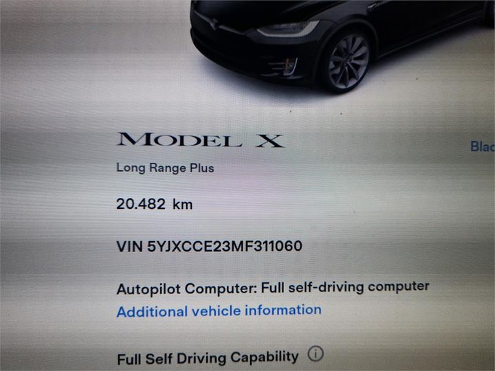 Photo 10 VIN: 5YJXCCE23MF311060 - TESLA X 