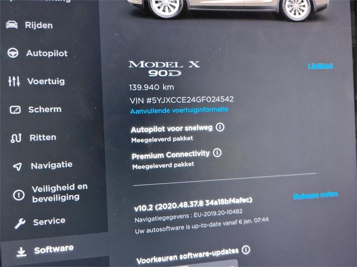 Photo 10 VIN: 5YJXCCE24GF024542 - TESLA X 