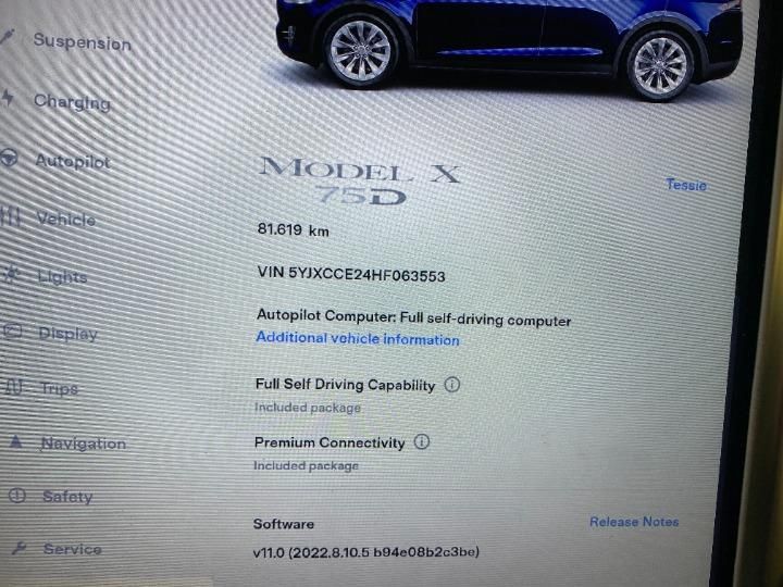 Photo 26 VIN: 5YJXCCE24HF063553 - TESLA MODEL X SUV 