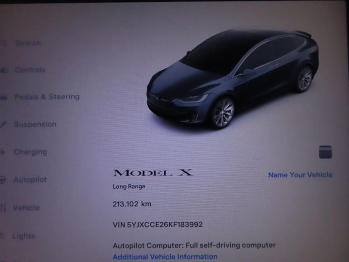 Photo 3 VIN: 5YJXCCE26KF183992 - TESLA MODEL X 